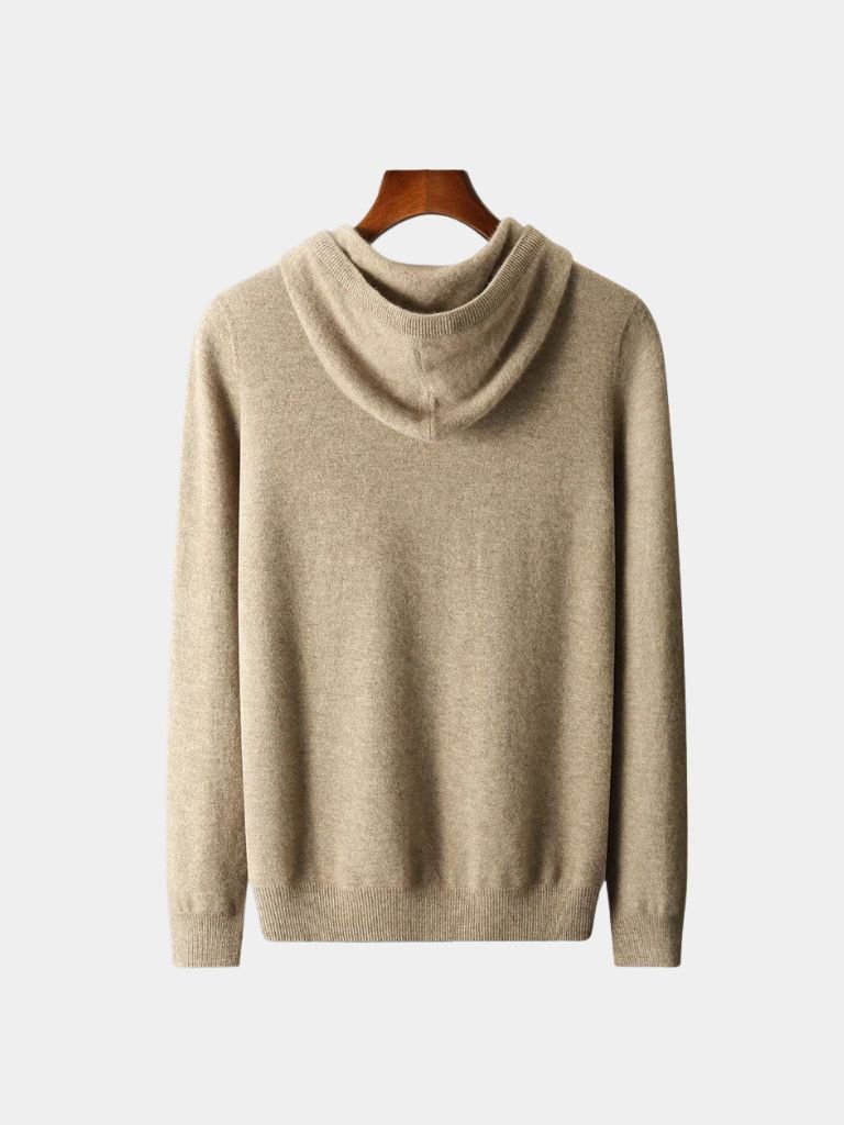 100% Cashmere Hooded Sweater for Men
