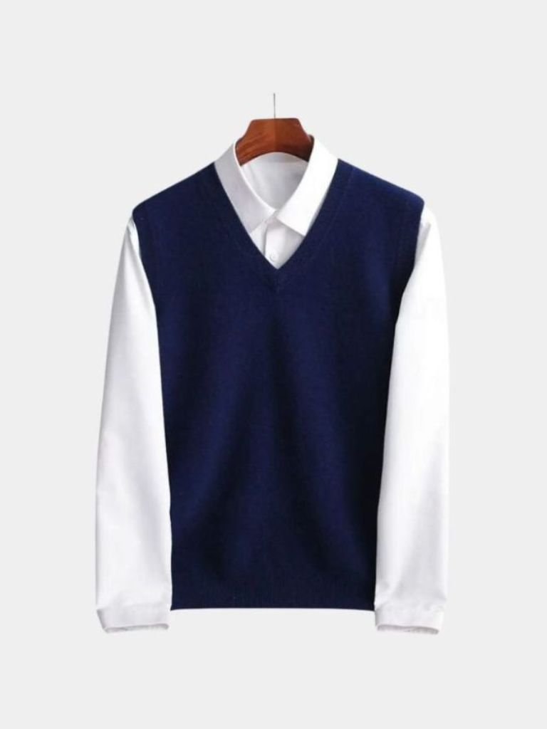 100% Merino Wool Sweater Vest for Men