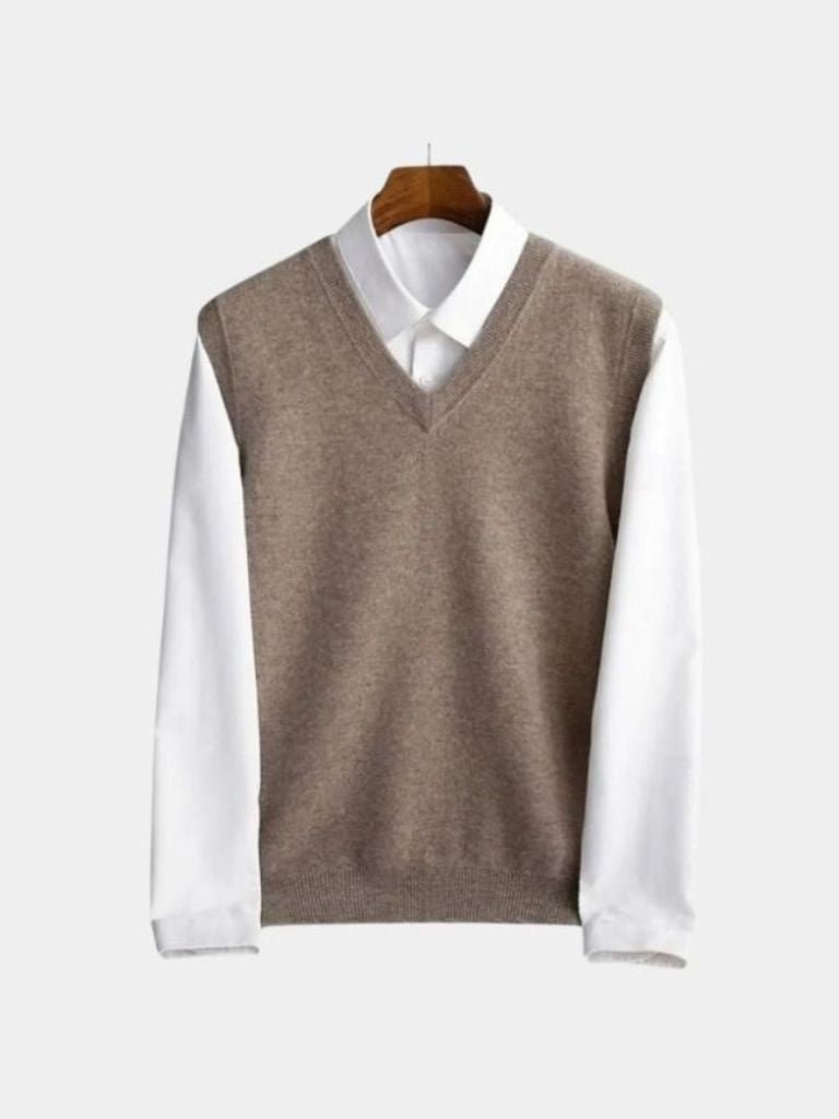100% Merino Wool Sweater Vest for Men