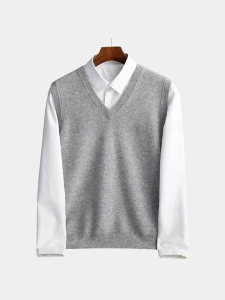 100% Merino Wool Sweater Vest for Men