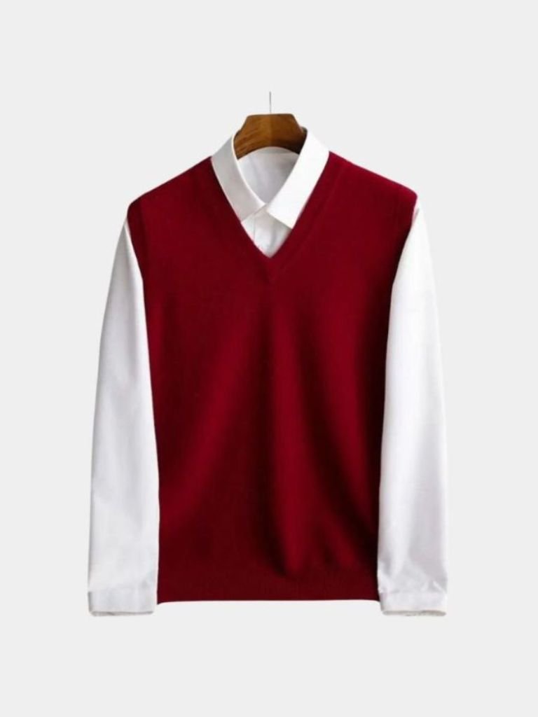 100% Merino Wool Sweater Vest for Men