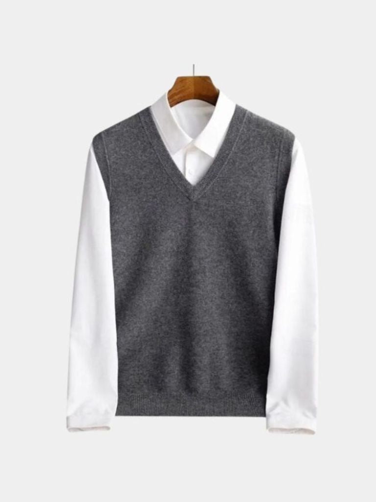 100% Merino Wool Sweater Vest for Men