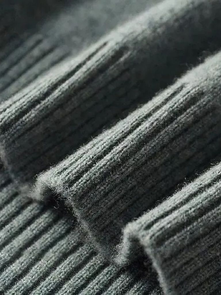 100% Merino Wool Turtleneck Sweater for Men