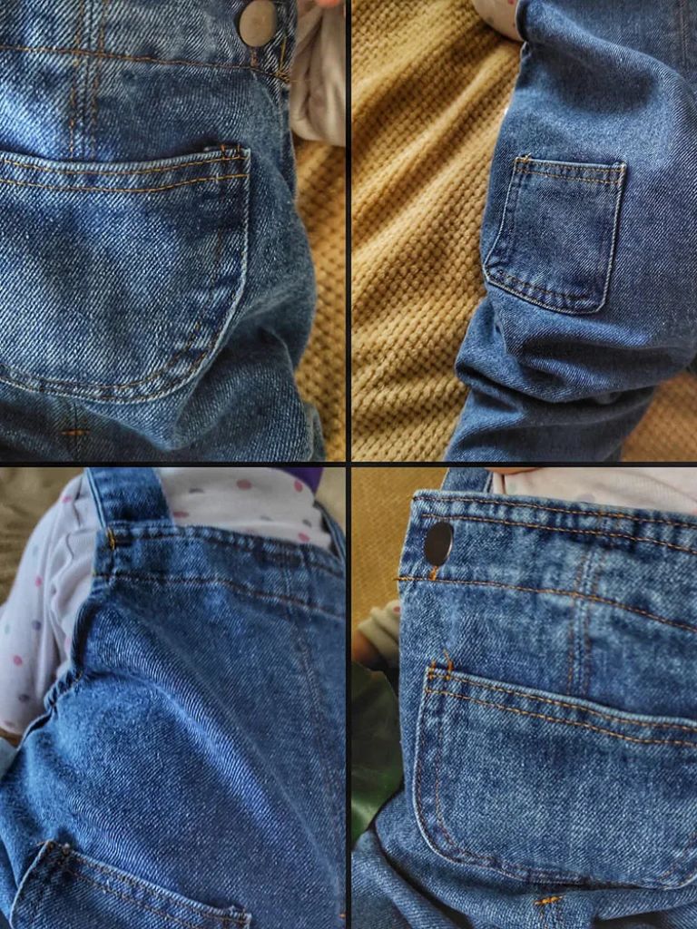 Maison Enfant Classic Denim Overalls - Cross & Crown