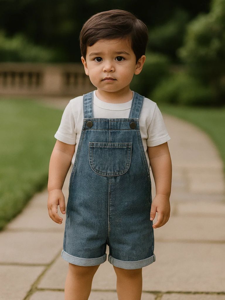 Maison Enfant Classic Denim Overalls - Cross & Crown