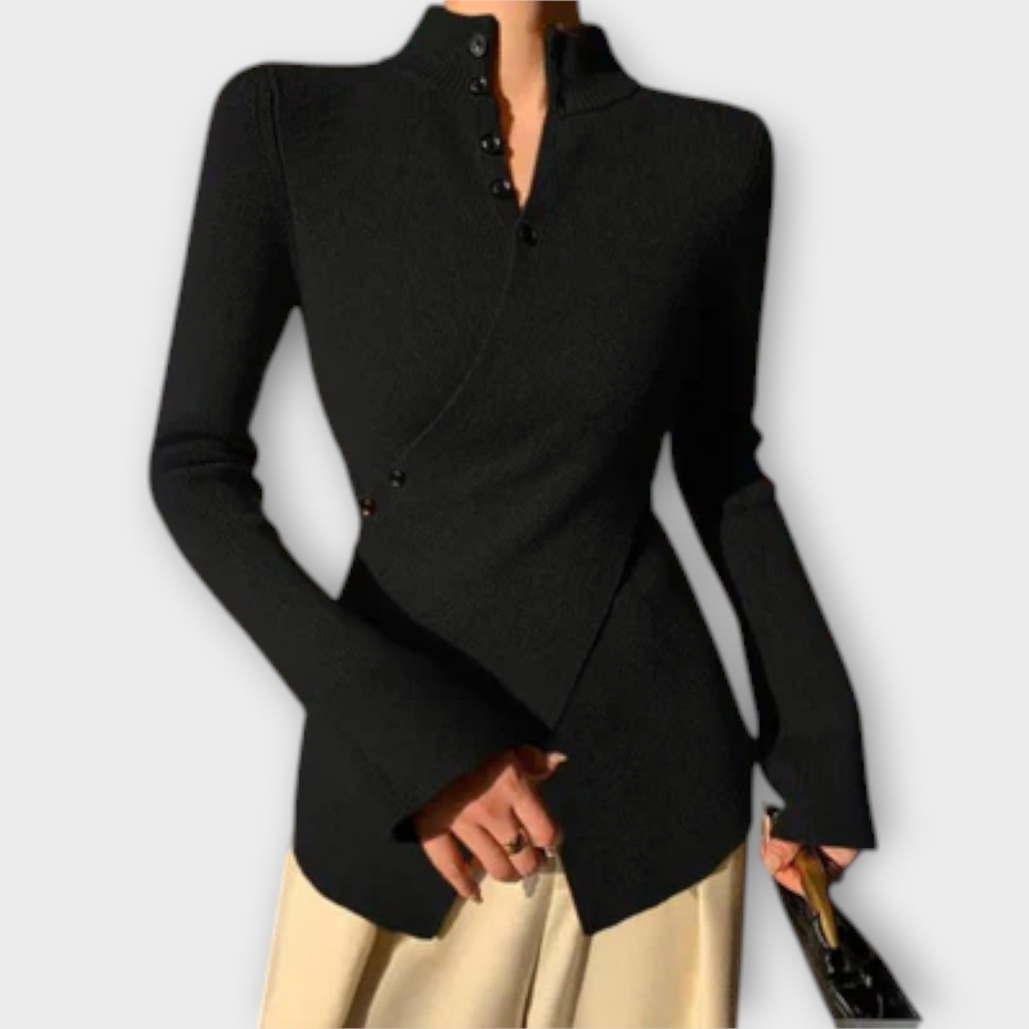 Elegant Knit Cotton Sweater