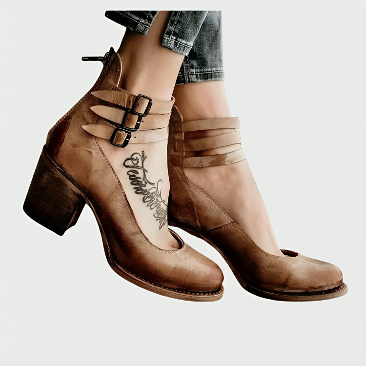 Nola Minimalist Leather Sandal