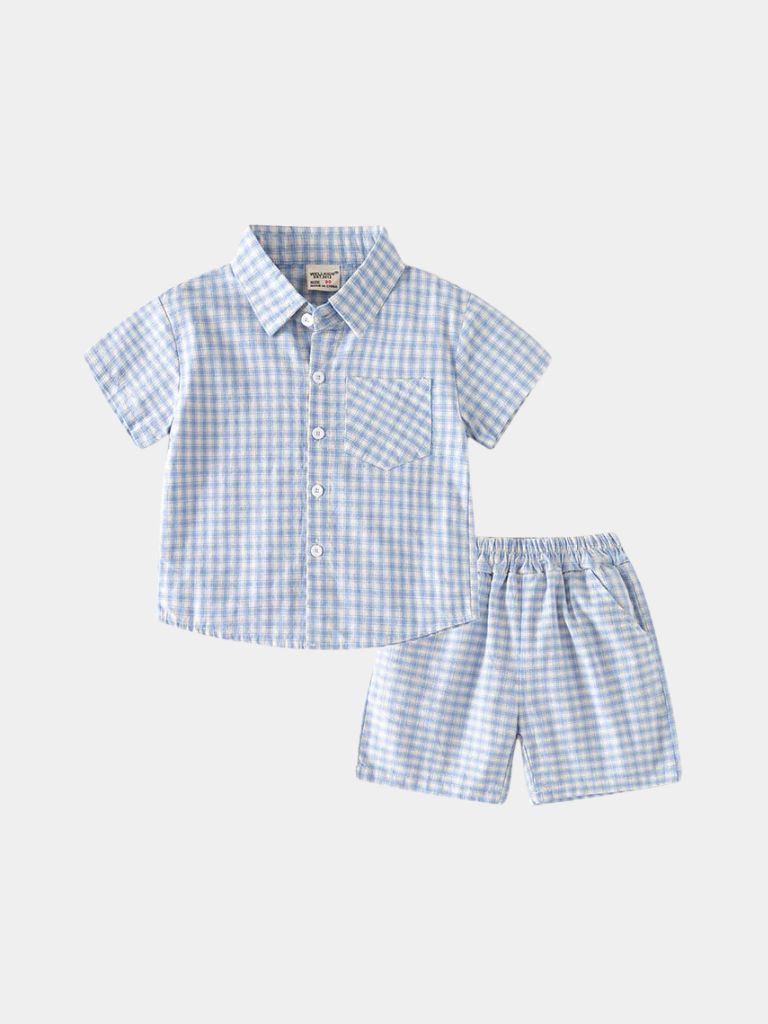 Petit Marquis Summer Check Set - Cross & Crown
