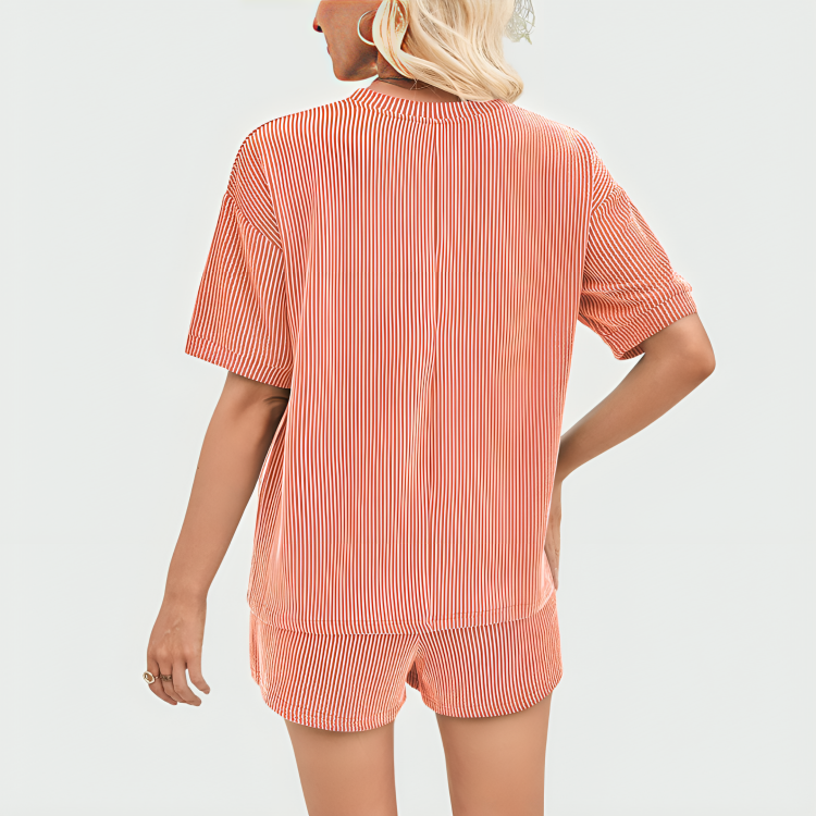 Mabel Comfortable Ribbed Loungewear Set