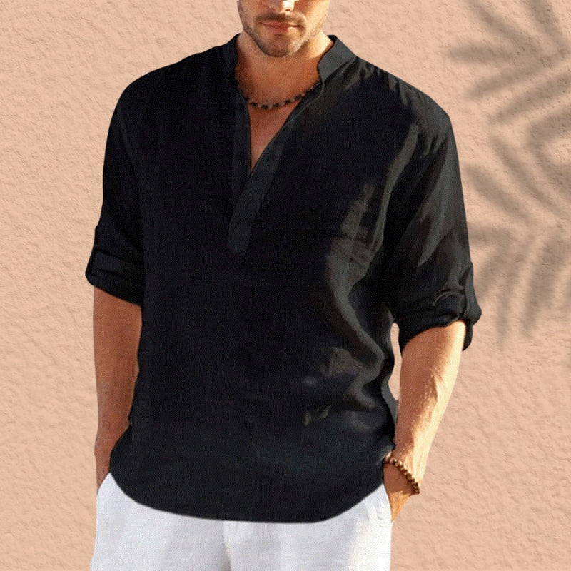 Ben | Casual Linen Long Sleeve Shirt