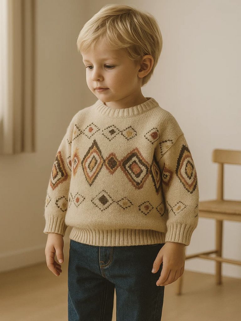 Petit Marquis Retro Knit Sweater - Cross & Crown