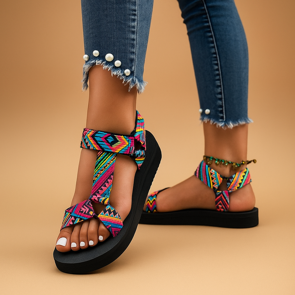 Boho rope gladiator sandals for women | Isla
