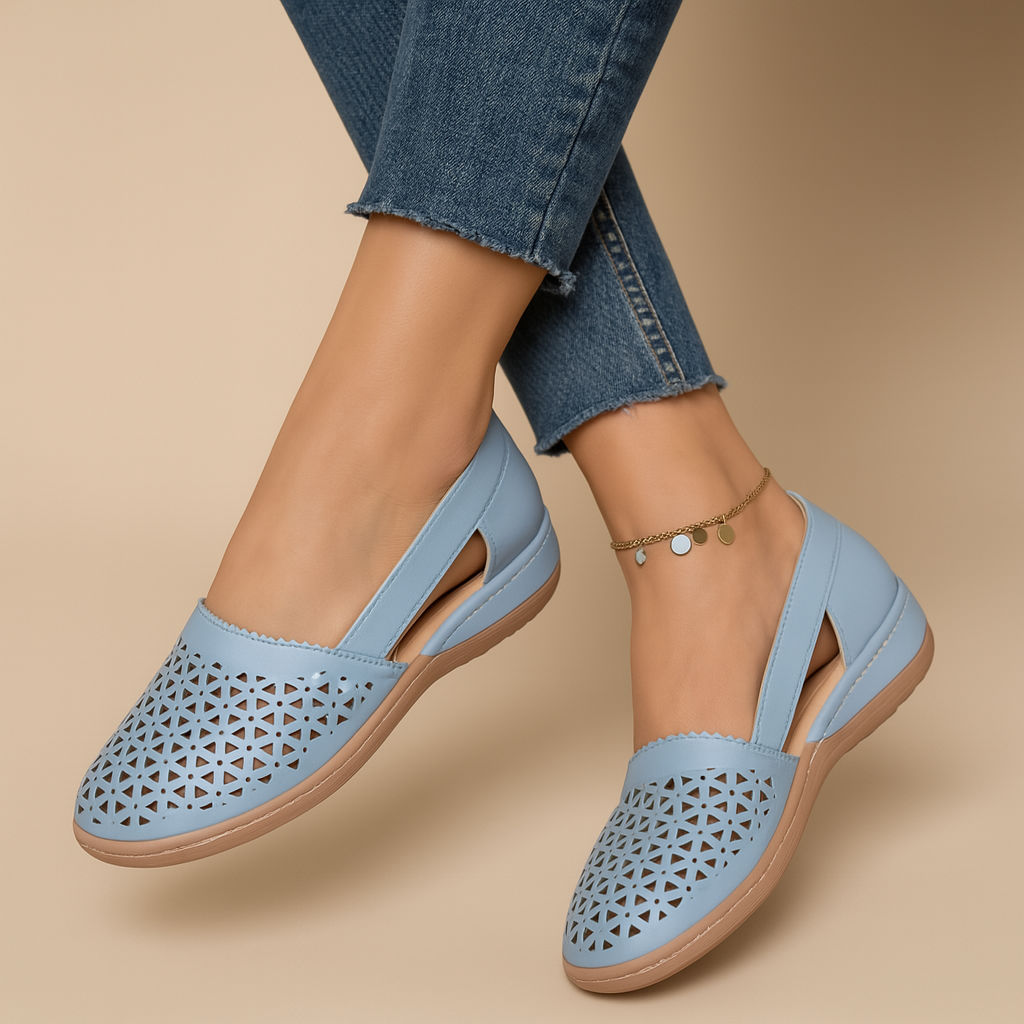 Breathable slip-on cut-out shoes for women | Lillian