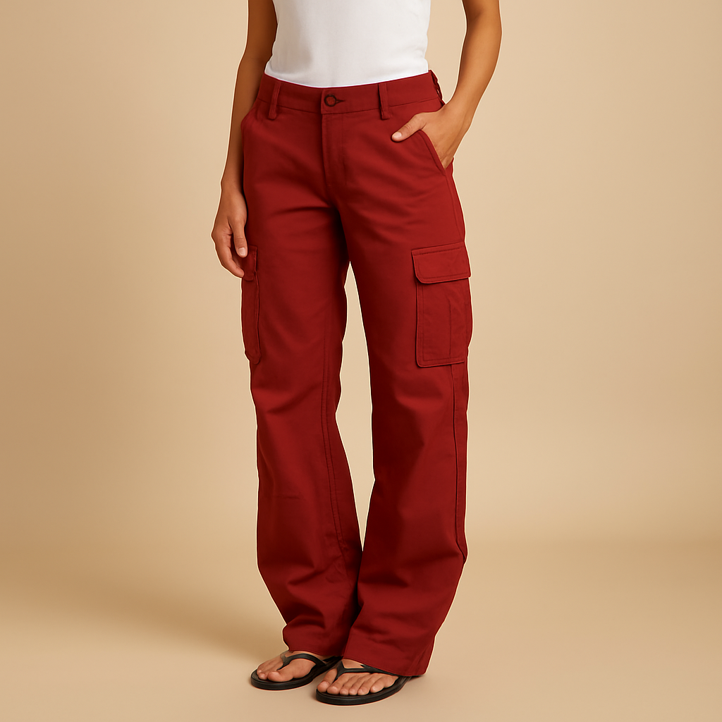 Casual cargo trousers with pockets for women | Paloma
