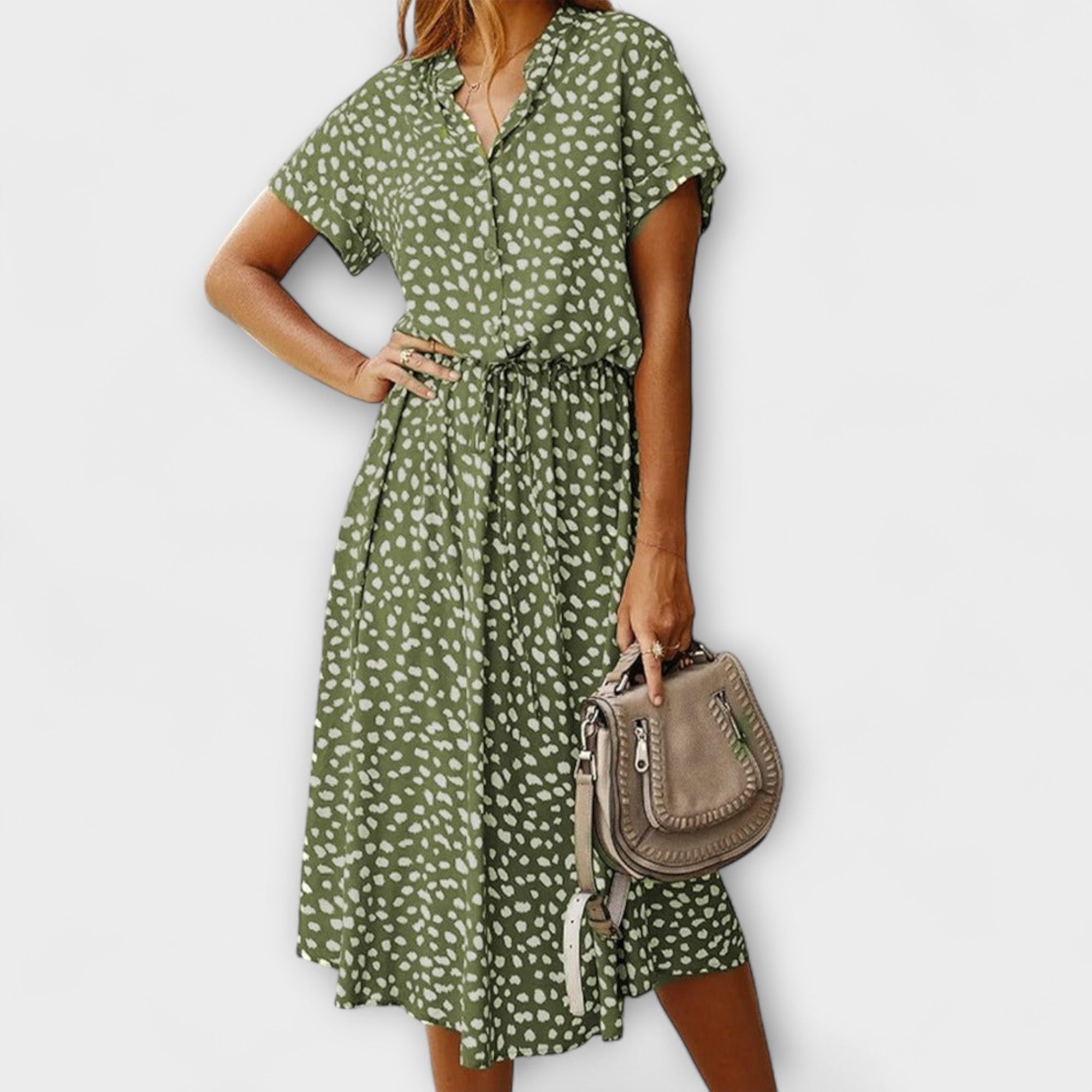 Midi Dress with Elegant Fit for Women