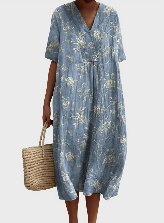 Iris Art Essential Cotton-Linen Dress