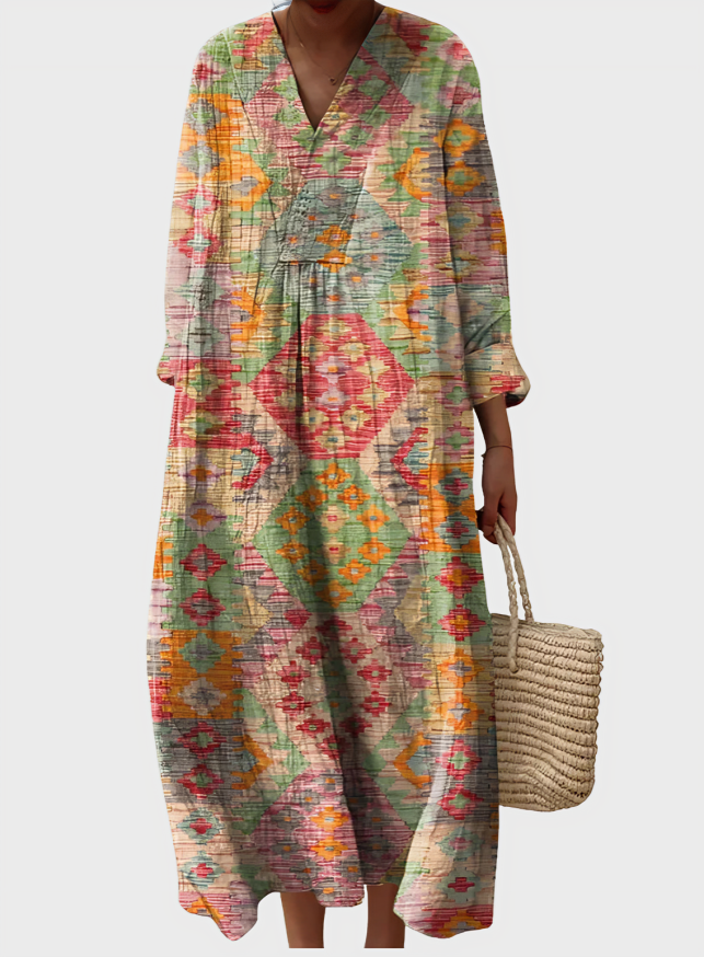 Sila Modern Cotton-Linen Dress