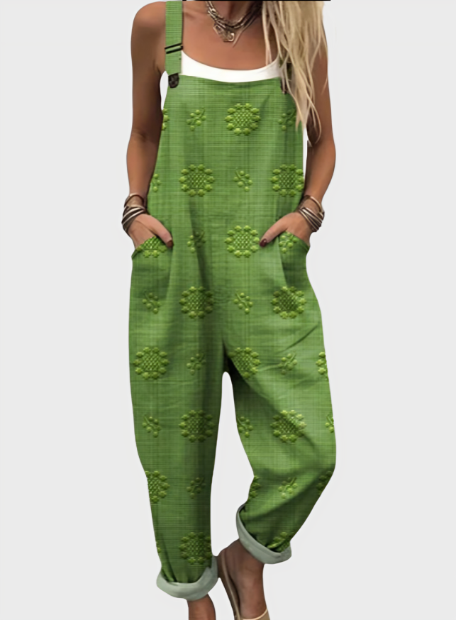 Lightweight wrinkle-free jumpsuit