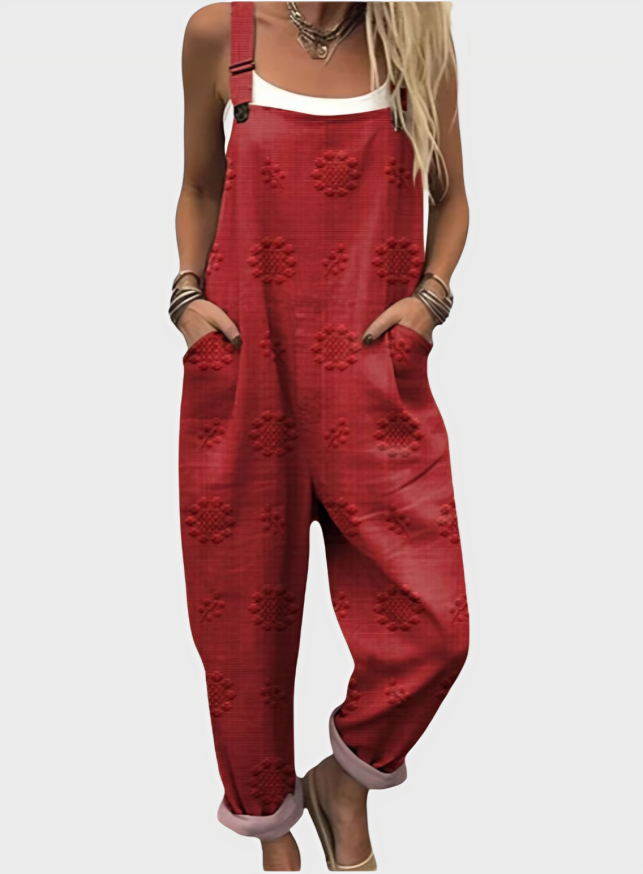 Lightweight wrinkle-free jumpsuit