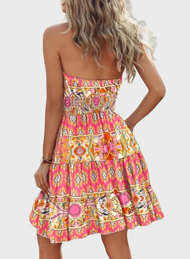 Adrianna Summer Print Dress
