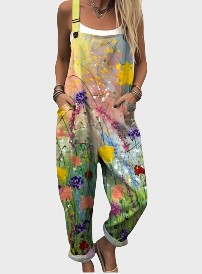 Airy Floral Jumpsuit