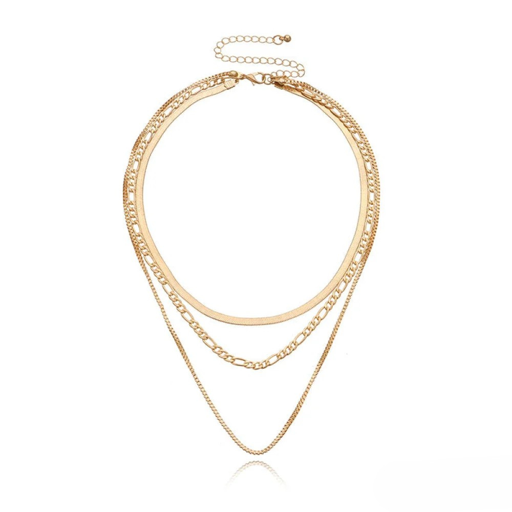 Vintage Gold 3-Piece Layered Necklace