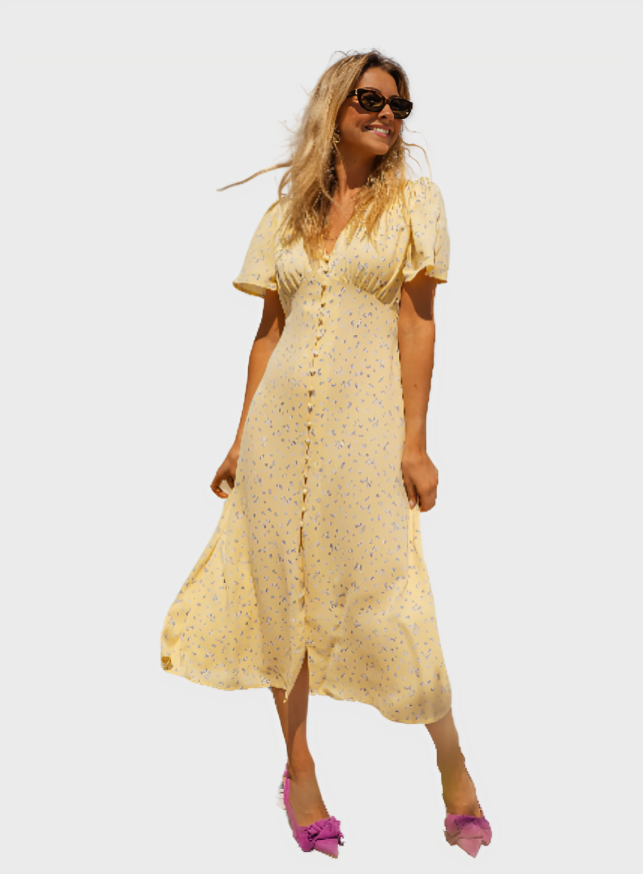 Diana Floral Summer Midi Dress