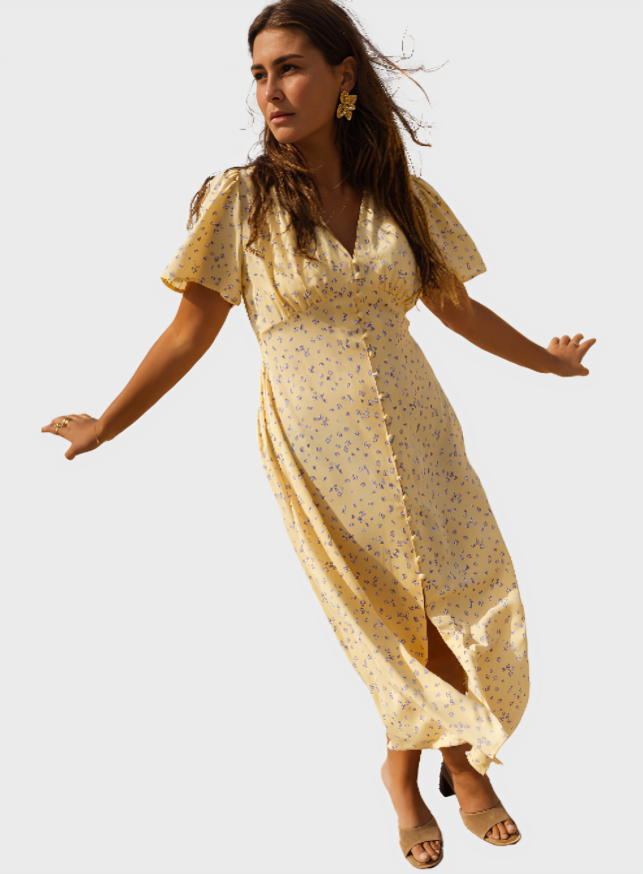 Diana Floral Summer Midi Dress