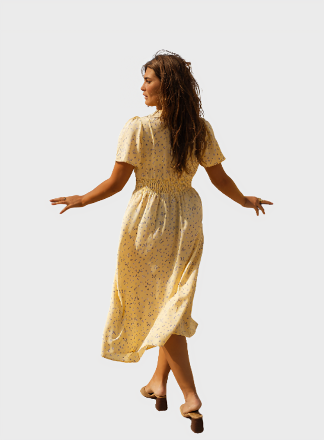 Diana Floral Summer Midi Dress