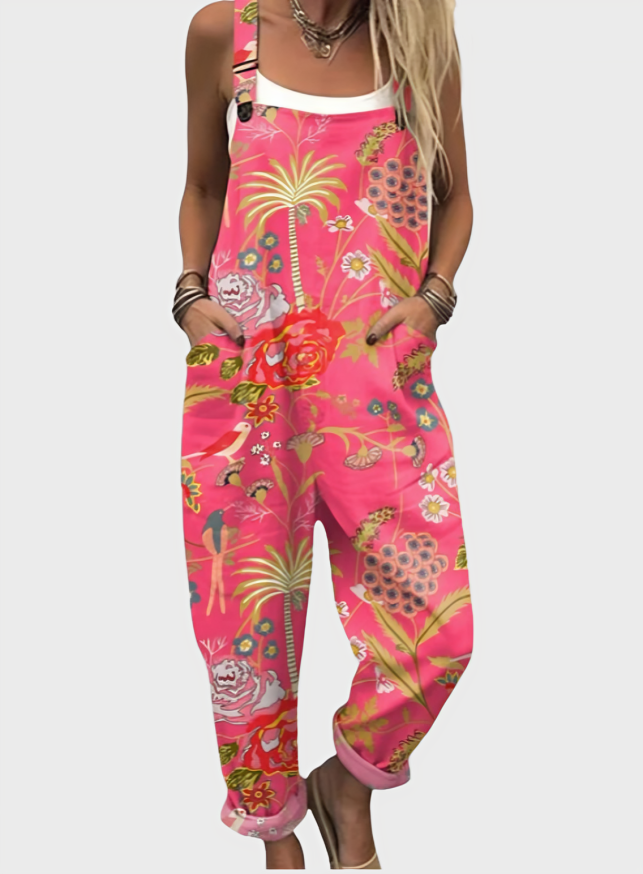 Creative Floral Jumpsuit