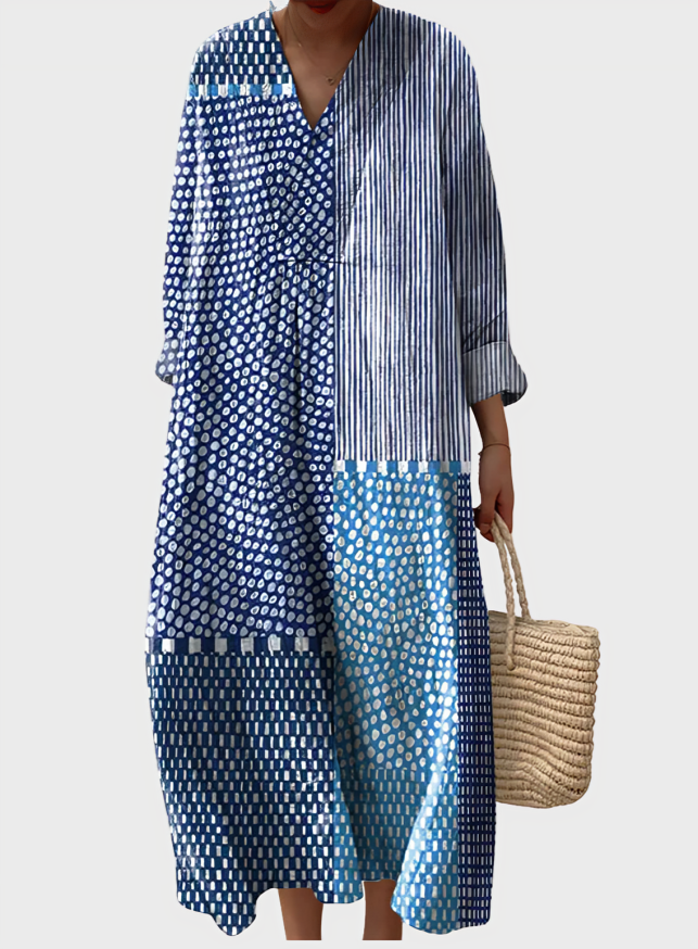 Liora Kunst Calm Structure Cotton-Linen Dress