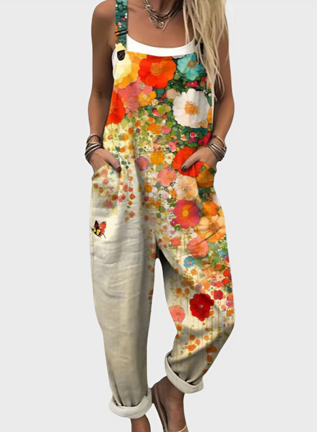 Floral One Piece Jumpsuit