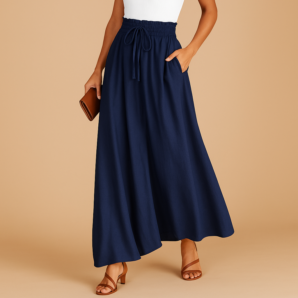 High-waisted elegant wide-leg trousers for women | Yara