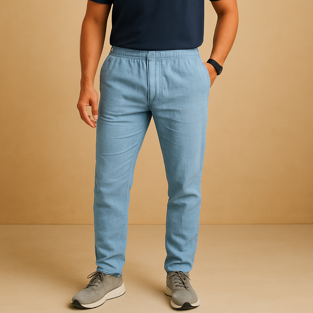 Lightweight breathable casual trousers for men | Oliver