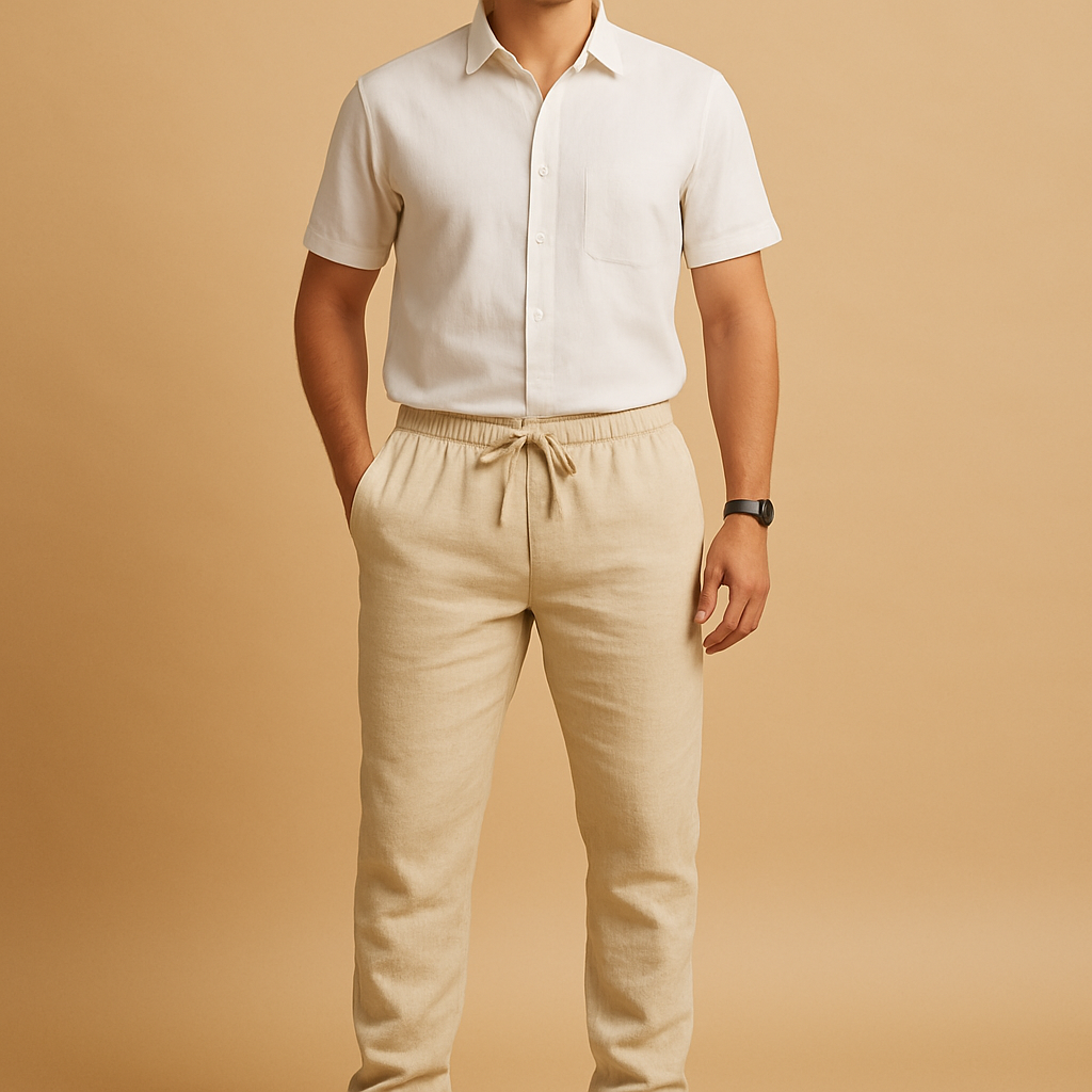 Lightweight breathable casual trousers for men | Oliver