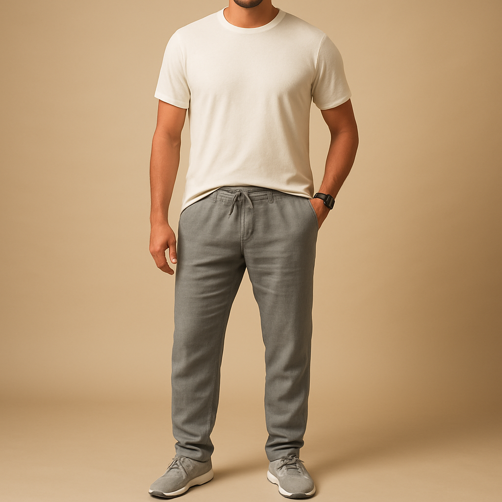 Lightweight breathable casual trousers for men | Oliver