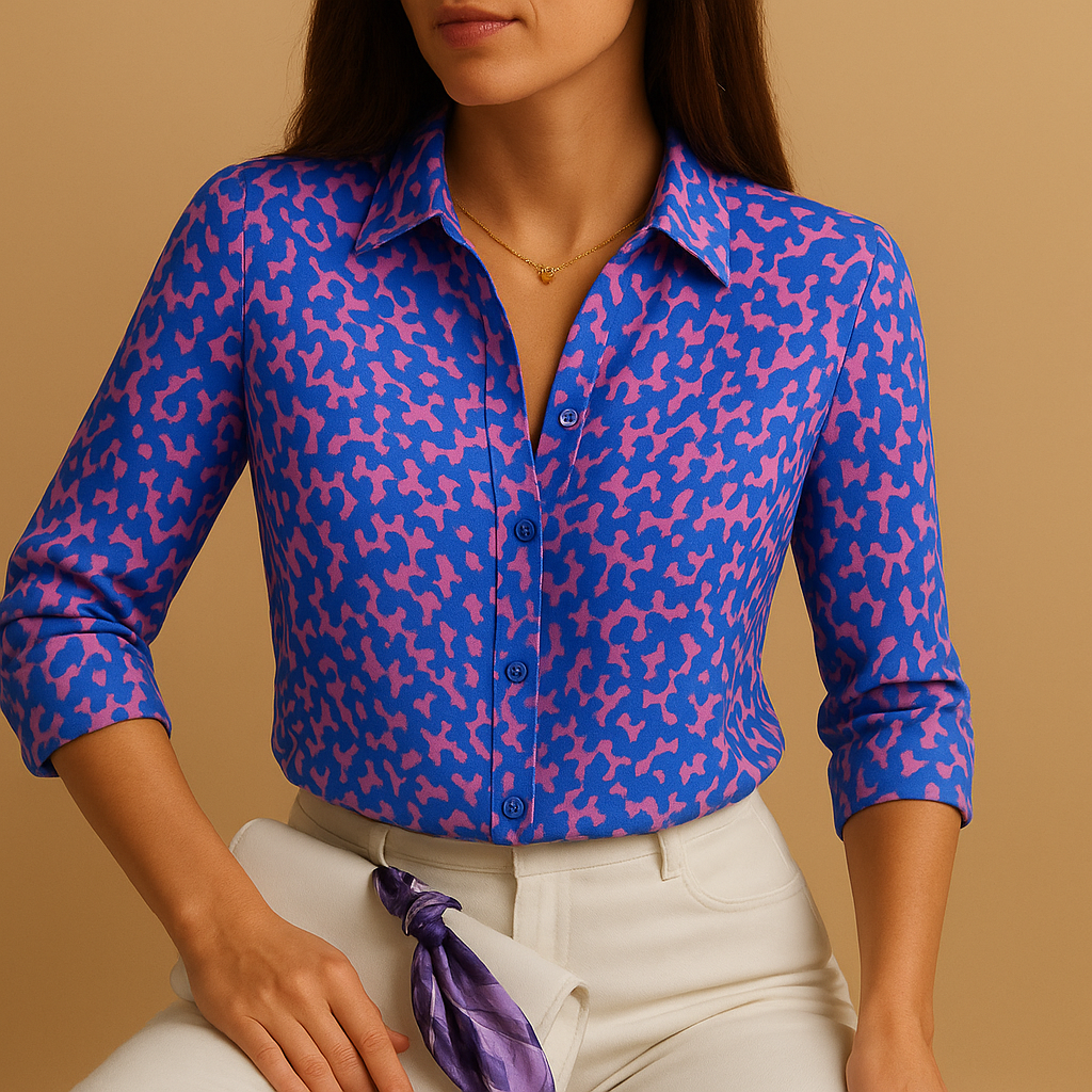 Printed lightweight blouse for women | Sienna