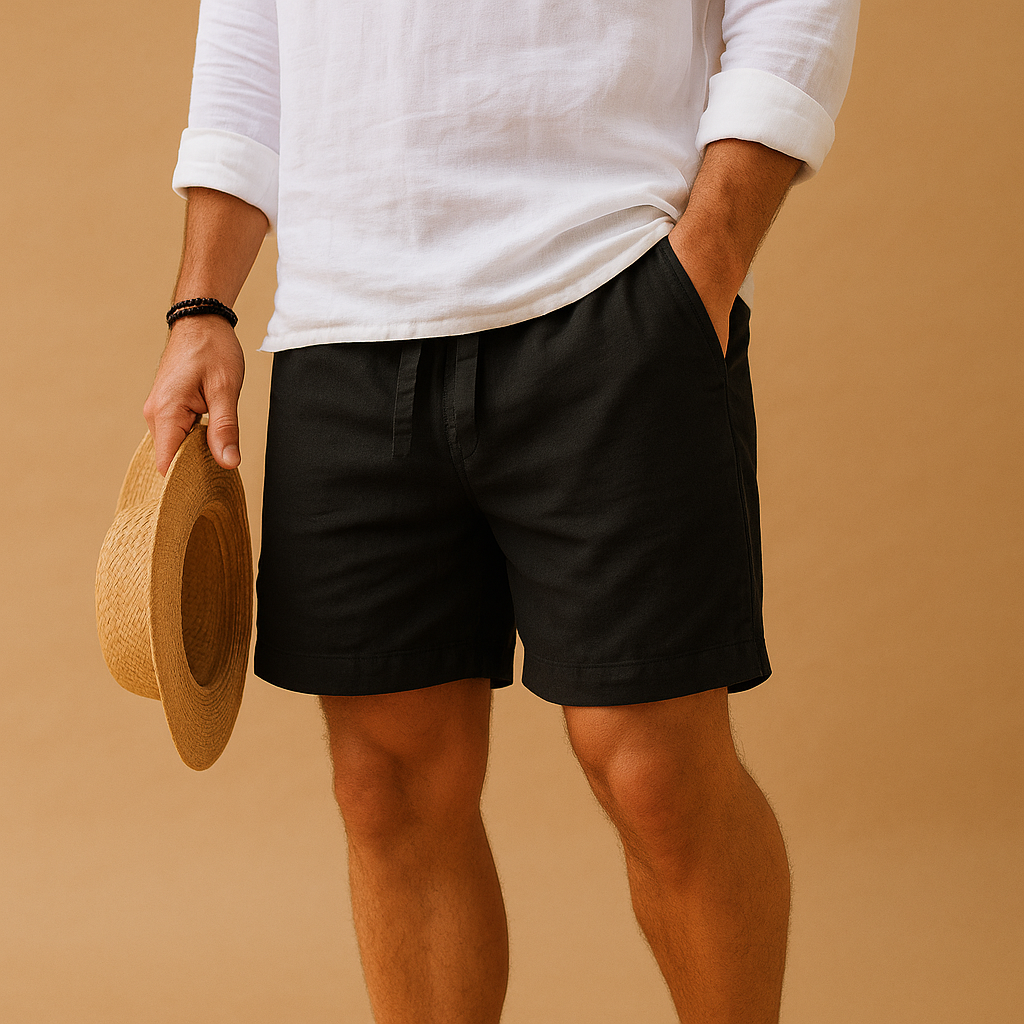 Lightweight summer shorts with drawstring for men | Adrian