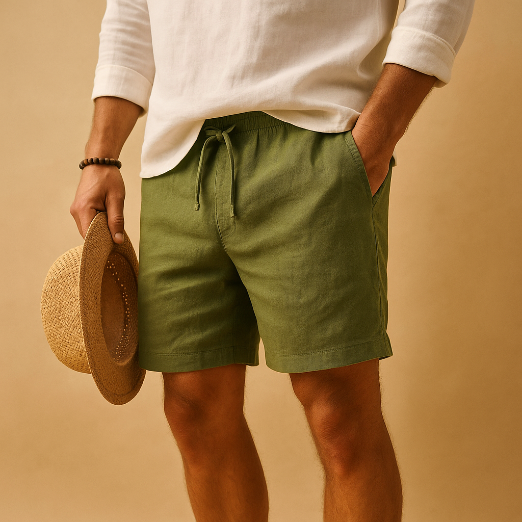 Lightweight summer shorts with drawstring for men | Adrian