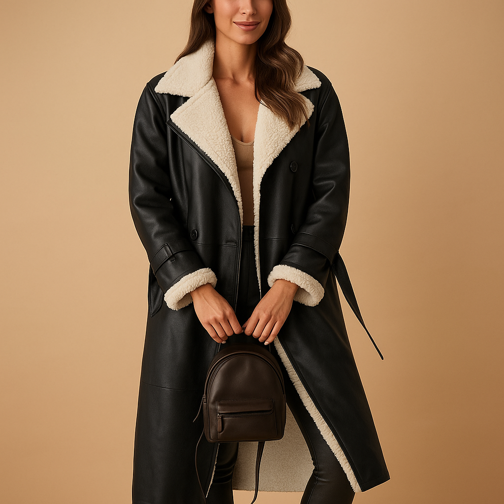 Long winter coat with insulated lining for women | Cornelis