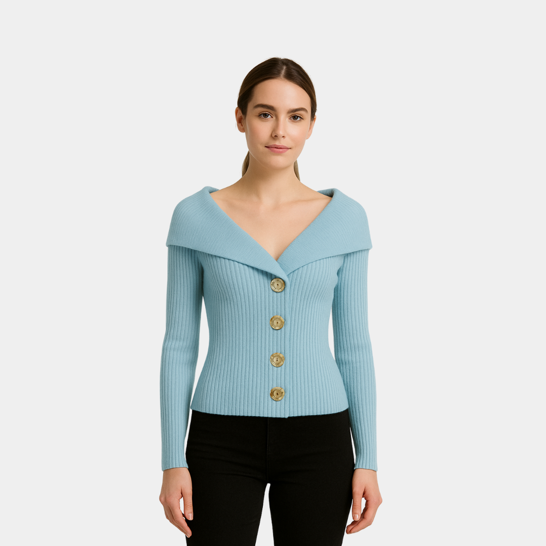 Juliana Elegant Cardigan with Buttons for Women