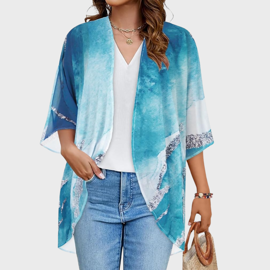 Chicallure Lightweight Floral Kimono Cardigan