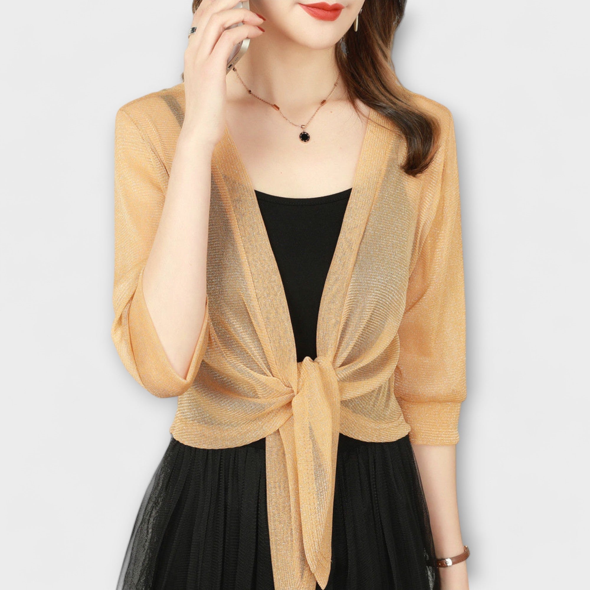 Blouse with Open Front for Women