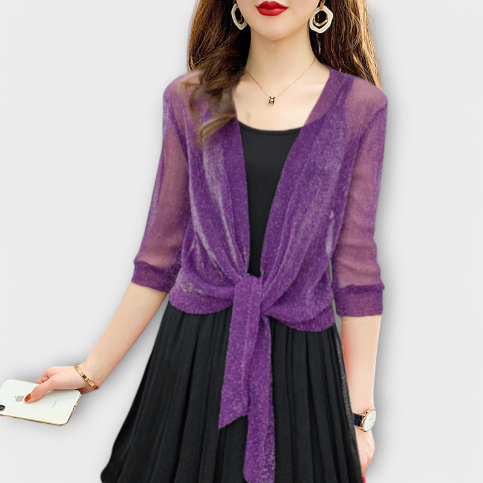 Blouse with Open Front for Women