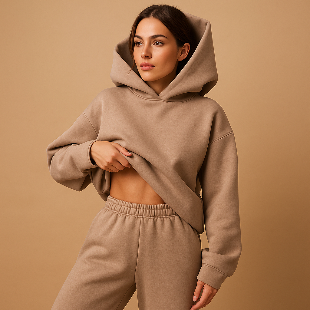 Oversized hoodie and jogger loungewear set for women | Chloé