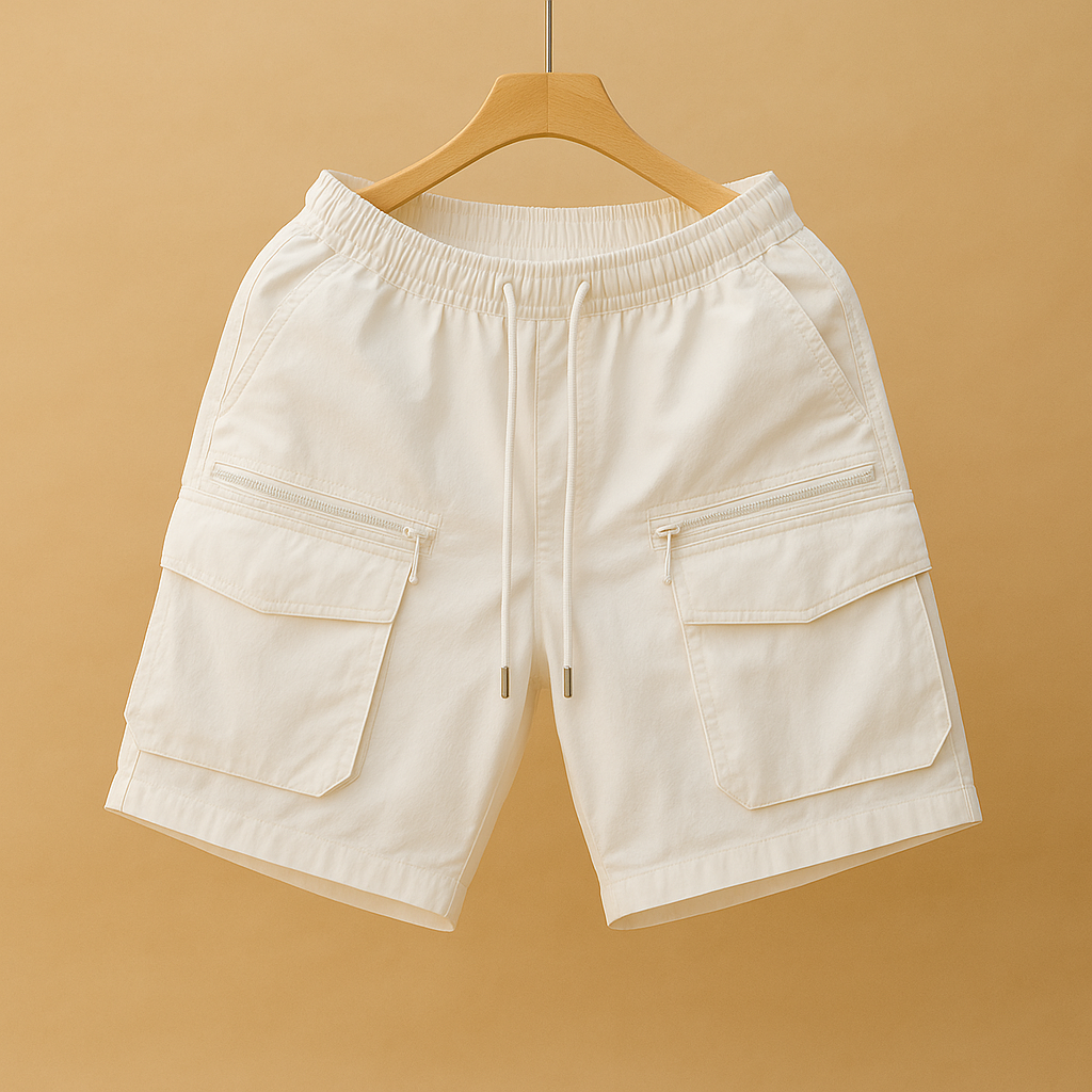 Oversized cargo shorts with multiple pockets for men | Carter