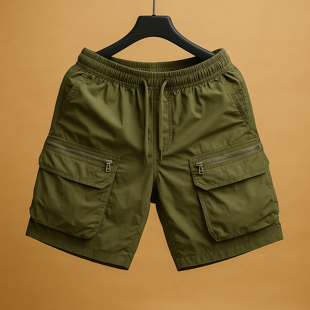 Oversized cargo shorts with multiple pockets for men | Carter