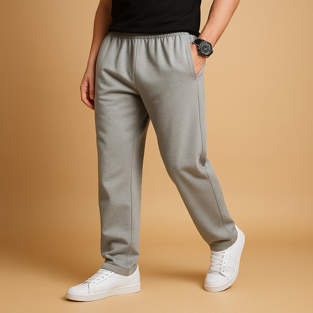 Oversized wide-leg cotton joggers for men | Lucas