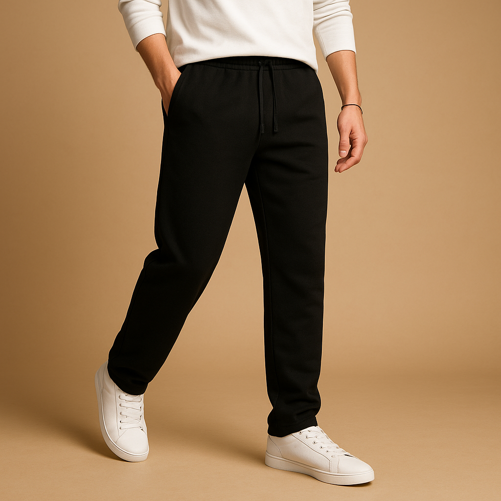 Oversized wide-leg cotton joggers for men | Lucas