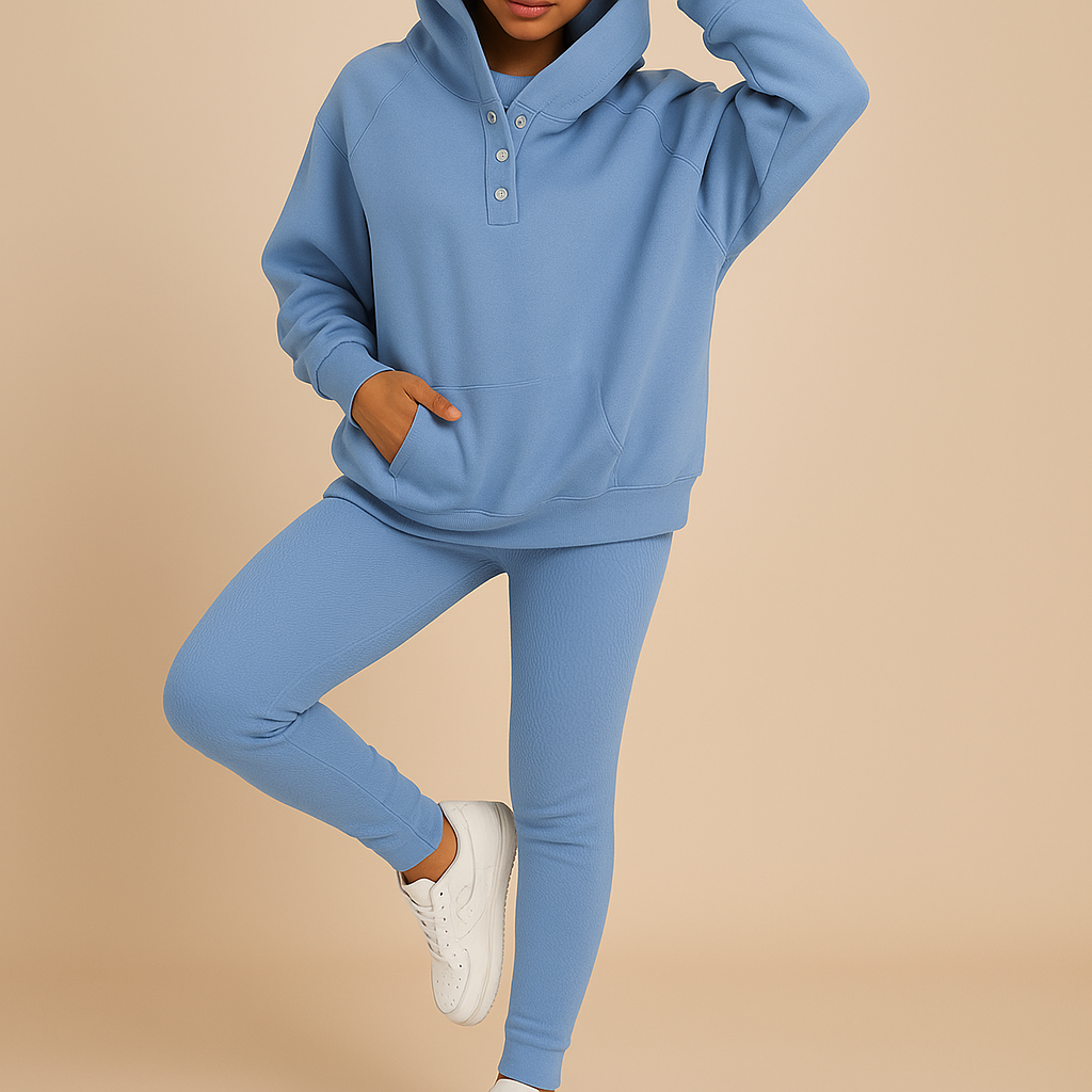 Relaxed hoodie and jogger set for women | Sierra